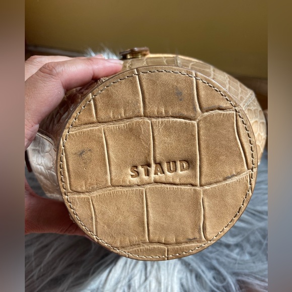 STAUD croc embossed leather bag - Picture 3 of 5